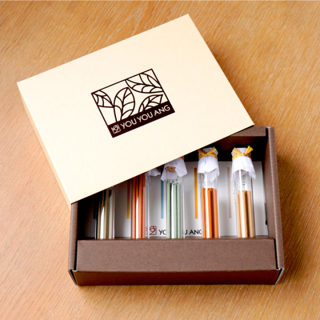 ペット お供え ティーリーフ お線香 天然 消臭成分 5種 セット 香立て