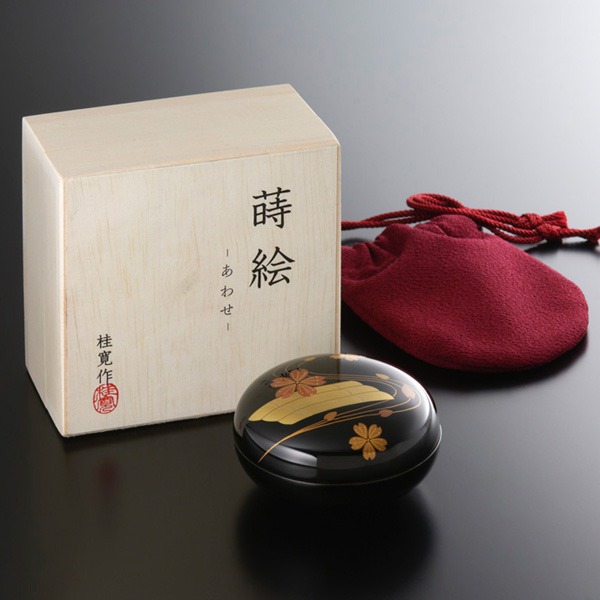 5％ポイント還元】ペット 分骨 ミニ骨壷 蒔絵-あわせ- ペット供養