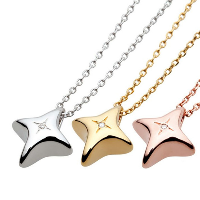 ペット 遺骨ジュエリー スタイリッシュクロス イエローゴールド K18