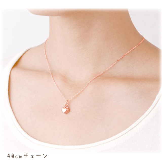 K9ハート付 K18ペタルチェーンネックレス （⭐︎【天然】アメジスト  