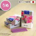 ペット仏具 お線香 花香り 梅 約10分間燃焼 煙が少ない 消臭 ミニ寸 国産 【ネコポス対応】