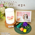 ペット お盆 おかえり 提灯 & ちりめん ミニ 精霊馬 ほおずき 蓮の葉 お盆飾り セット ネームプレート付  pset