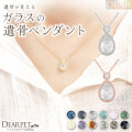 ペット 遺骨 ネックレス DEAR ディア "TSUMUGI" エトワール ドロップ ペンダント 名入れ無料 ガラス 封入 遺骨ジュエリー ペットジュエリー KNC09