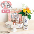 ペット仏具 猫ちゃん 仏具5点セット Aタイプ 猫 仏具 かわいい キャット cat 子猫 猫柄 猫供養 【送料無料】