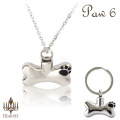 ペットメモリアル 遺骨ジュエリー パウ・6 オールステンレス クリメイションジュエリー 【ネコポス対応】
