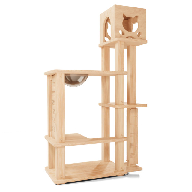 木製キャットタワー