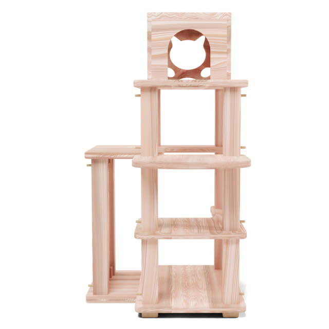オーガニック木製キャットタワー