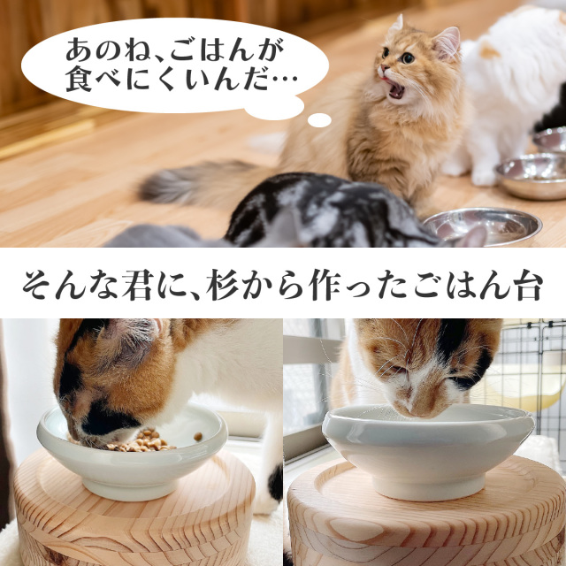 猫食器台