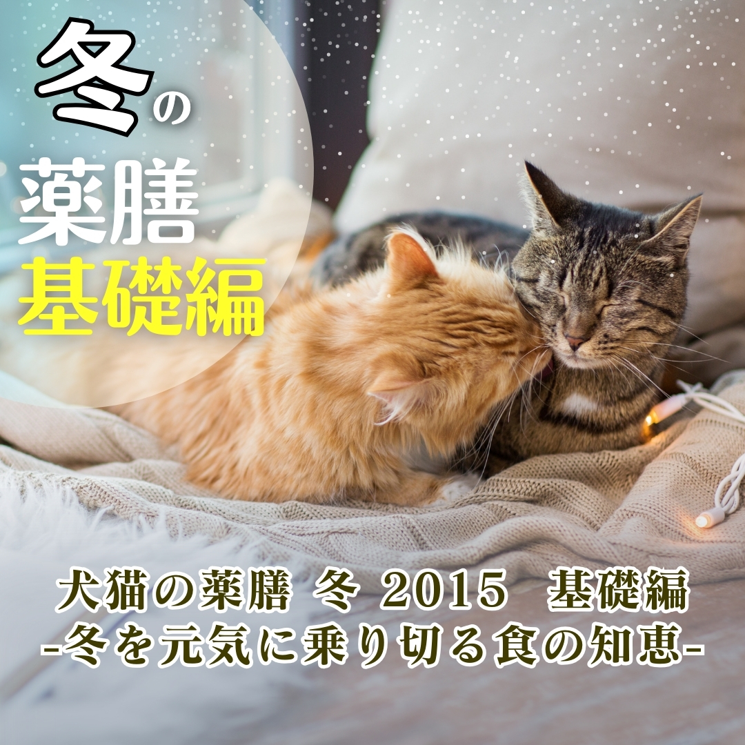 犬猫の薬膳 冬 2015 基礎編 - 冬を元気に乗り切る食の知恵 - (115分)