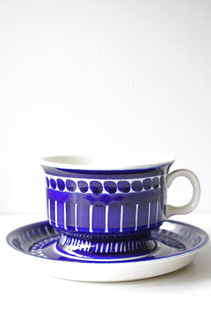 北欧ヴィンテージ/ARABIA/Valencia（バレンシア）/ティーカップ&ソーサー/No.1/SOLD OUT