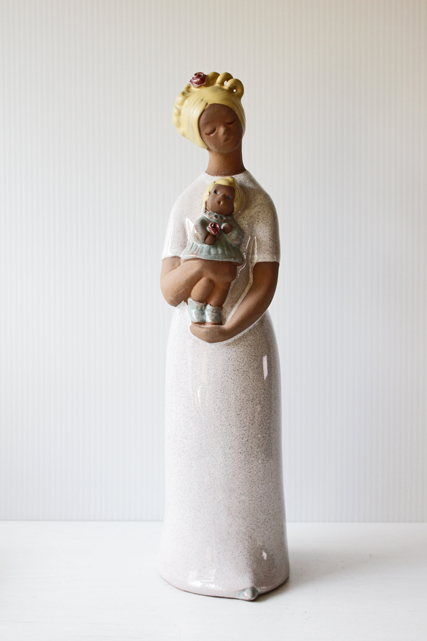 北欧ヴィンテージ/jie gantofta社/陶器のオブジェ/ママと赤ちゃん/SOLD OUT