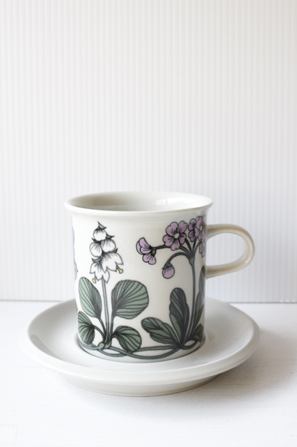 北欧ヴィンテージ/ARABIA/Flora/モーニングカップ＆ソーサー/SOLD OUT