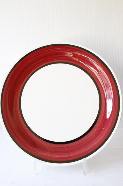 北欧ヴィンテージ/Rorstrand/CARMEN/サービングプレート/チェリーレッド