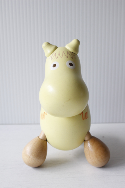北欧ヴィンテージ/木製（白樺）オブジェ/Moomin/フローレンス/SOLD OUT