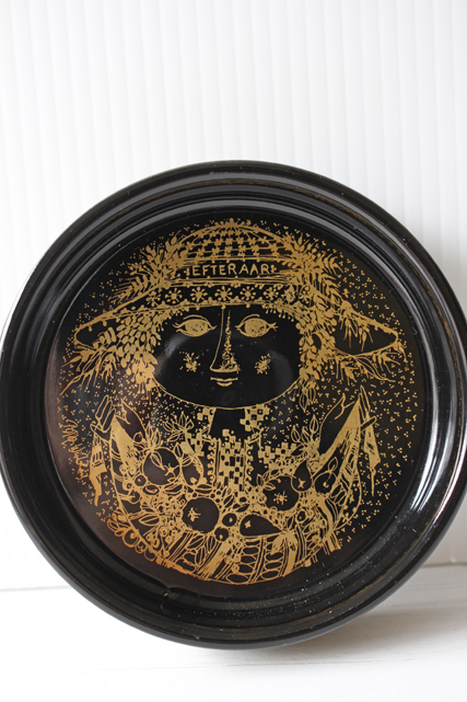 北欧ヴィンテージ/Bjorn　Wiinblad（ヴョルン・ウィンブラッド）ブラックシリーズ/丸ボウル/秋/SOLD OUT