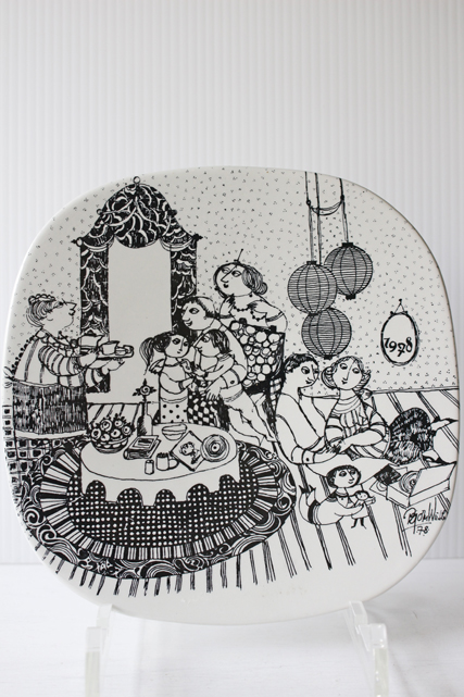 北欧ヴィンテージ/Bjorn Wiinblad（ヴョルン・ウィンブラッド）/コラボプレート/1978年/SOLD OUT