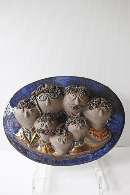 北欧ヴィンテージ/jie gantofta社/陶板の壁掛け/ファミリー/SOLD OUT