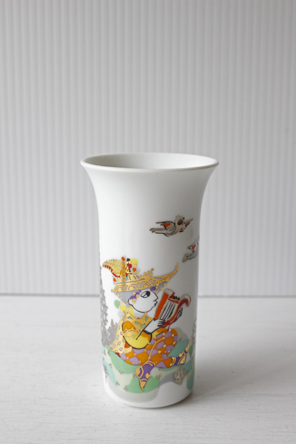 北欧ヴィンテージ/Bjorn Wiinblad（ヴョルン・ウィンブラッド）/一輪挿し花瓶/ハープを奏でる男の子/SOLD OUT