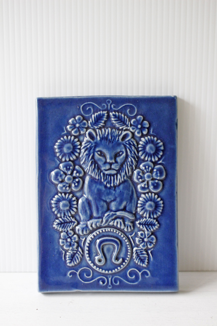 北欧ヴィンテージ/jie gantofta社/陶板の壁掛け/星座シリーズ/しし座/SOLD OUT