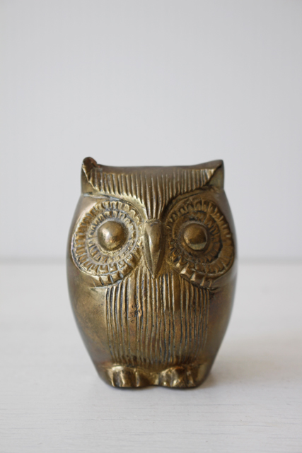 北欧ヴィンテージ/真鍮製/フィギュア/フクロウさん/SOLD OUT