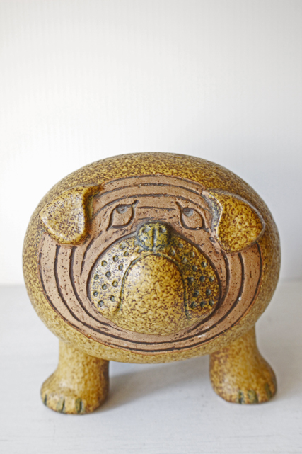 北欧ヴィンテージ/グスタフスベリ/Lisa Larson（リサラーソン）/KENNEL/ブルドッグ