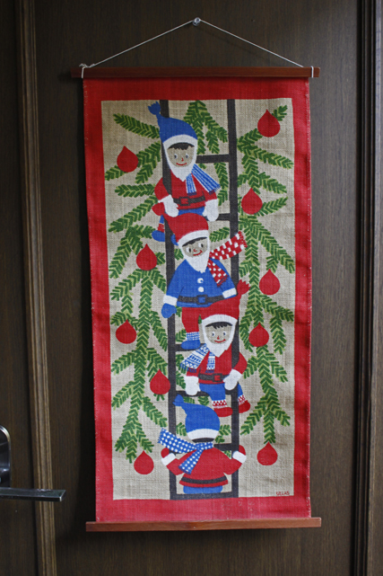 【クリスマス】北欧ヴィンテージ/壁掛け/ULLAS/ニッセとクリスマスツリー/SOLD OUT