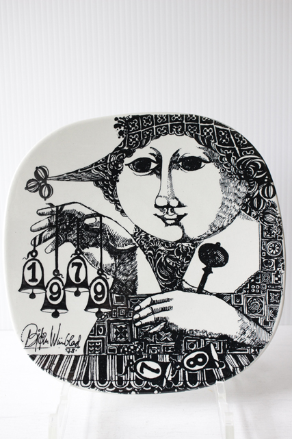 北欧ヴィンテージ/Bjorn Wiinblad（ヴョルン・ウィンブラッド）/イヤープレート/1979年/SOLD OUT