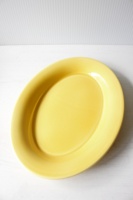 北欧ヴィンテージ/Royal Copenhagen /オーバルプレート/Ursula/ウワスラ/イエロー（小）/SOLD OUT