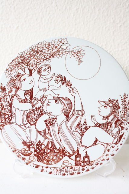 Bjorn　Wiinblad（ヴョルン・ウィンブラッド）/飾り皿/昼/SOLD OUT