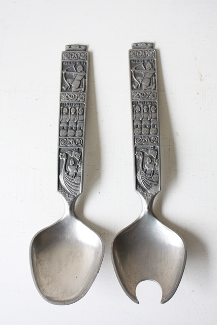 ノルウェー製/ピューター/サラダサーバーセット/SOLD OUT