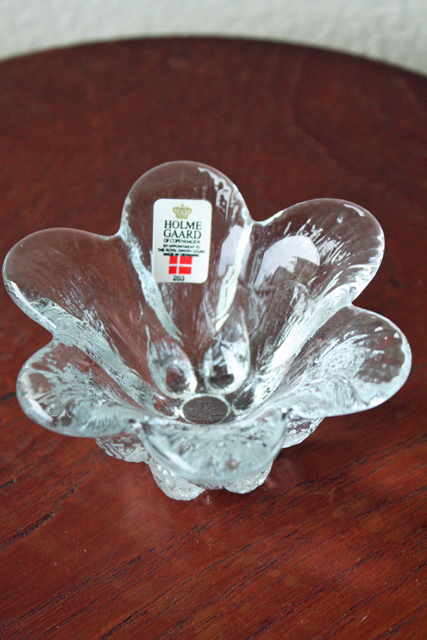 Holmegaard/北欧ヴィンテージ/ガラスのキャンドルホルダー/SOLD OUT