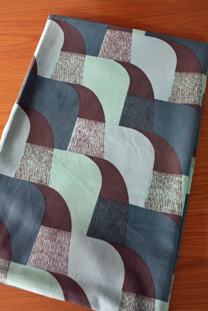 北欧ヴィンテージクロス/ブルーグレー×ブラウン/SOLD OUT