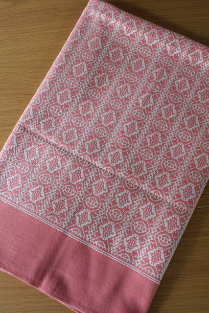 北欧ヴィンテージクロス/ピンクの幾何学模様/SOLD OUT