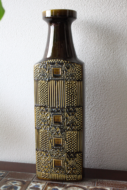 特大！ドイツ製/ヴィンテージ花瓶（大）/幾何学模様/SOLD OUT