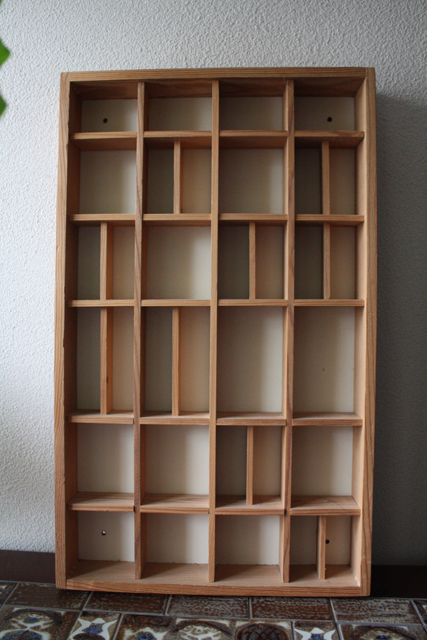 北欧ヴィンテージ/木製コレクションケース/ウォールシェルフ/SOLD OUT