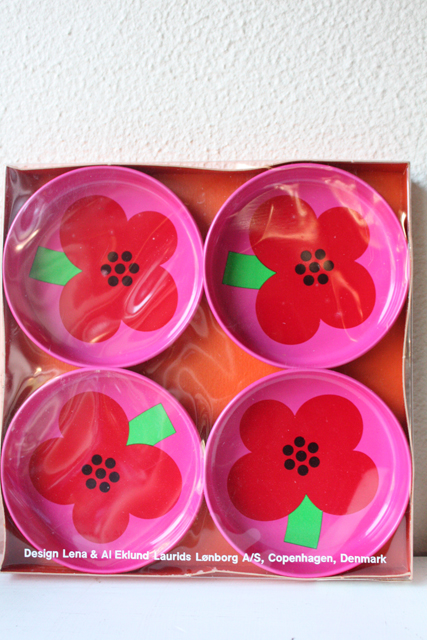 【デッドストック】Laurids　Lonborg社/スチール皿（4枚セット）/SOLD OUT