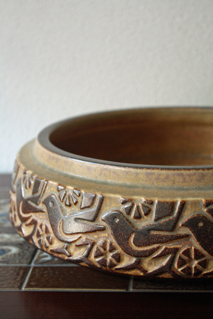 大皿！Michael Andersen & Son社/ヴィンテージ深ボウル/小鳥/SOLD OUT