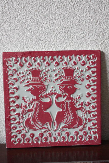 Bjorn　Wiinblad（ヴョルン・ウィンブラッド）/タイル/双子の女の子/SOLD OUT