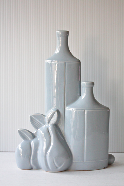 北欧ヴィンテージ/jie gantofta社/陶器のオブジェ/ボトルと果物/SOLD OUT