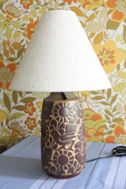 Michael Andersen & Son社/ヴィンテージランプ/トリとお花/SOLD OUT