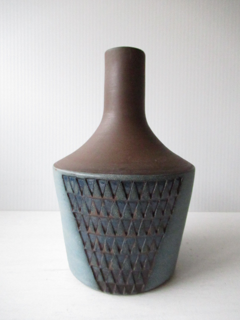 北欧ヴィンテージ/スウェーデン製/花瓶/ネイビーブルー/SOLD OUT