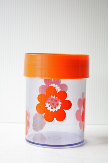 北欧ヴィンテージ/Erik Kold（エリック・コルド）キャニスター/オレンジフラワー/SOLD OUT