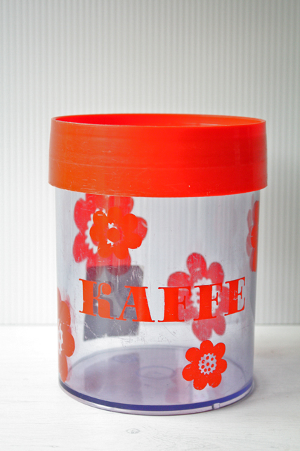 北欧ヴィンテージ/Erik Kold（エリック・コルド）キャニスター/レッドフラワー