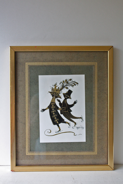 北欧ヴィンテージ/Bjorn　Wiinblad（ヴョルン・ウィンブラ.  ッド）/影絵/恋人たち/SOLD OUT