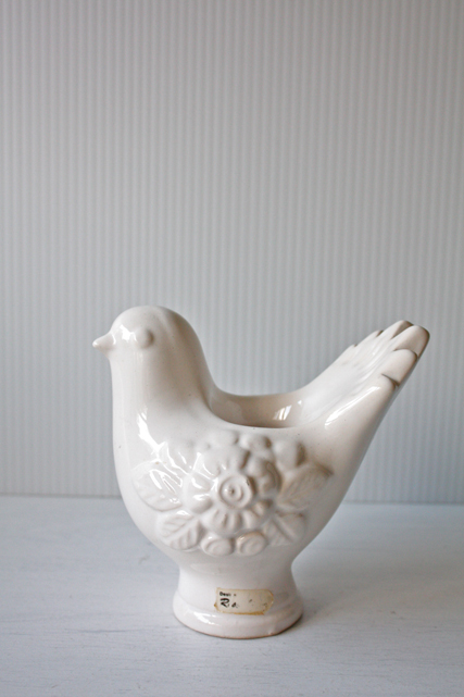 北欧ヴィンテージ/Rosa Ljung/キャンドルホルダー/ホワイトカラーの鳥/SOLD OUT
