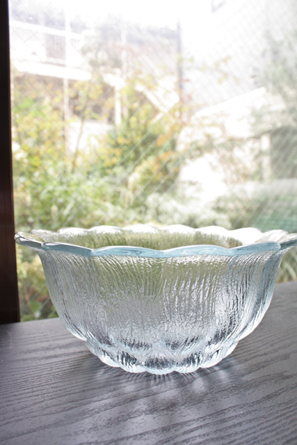 大サイズ！北欧ヴィンテージ/Holmegaard（ホルムガード）/ガラスのボウル/フラワー/SOLD OUT