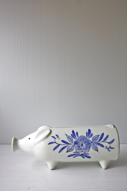 北欧ヴィンテージ/デンマーク製/陶器のサラミカバー/ブタさん/SOLD OUT
