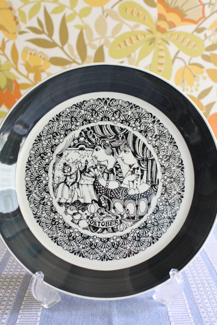 北欧ヴィンテージ/Bjorn　Wiinblad（ヴョルン・ウィンブラッド）/マンスリープレート（9月）/SOLD OUT