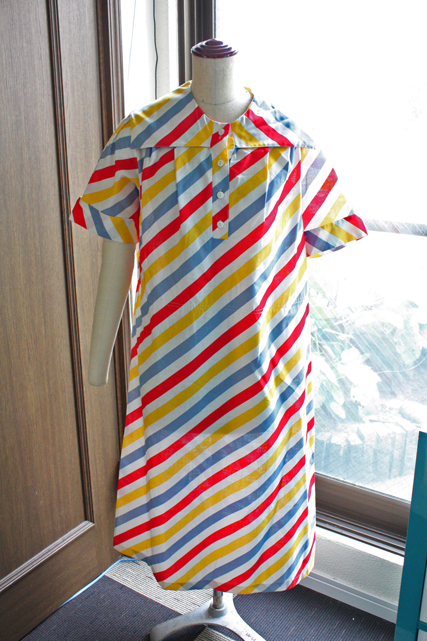 北欧ヴィンテージ/コットンワンピース/キャンディカラー/SOLD OUT