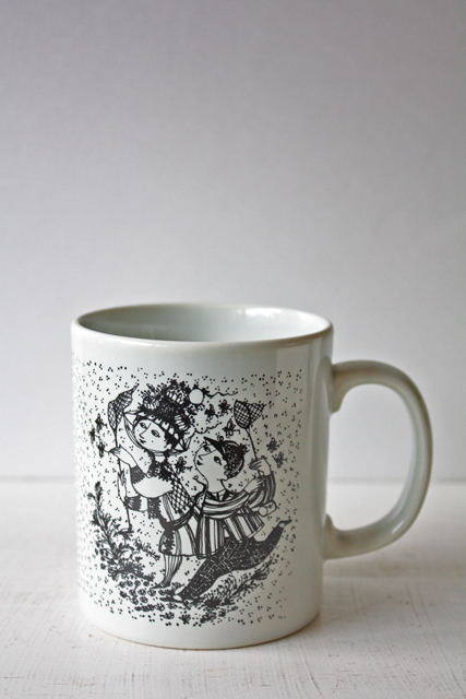 北欧ヴィンテージ/Bjorn　Wiinblad（ヴョルン・ウィンブラッド）/マンスリーマグカップ（8月）/SOLD OUT